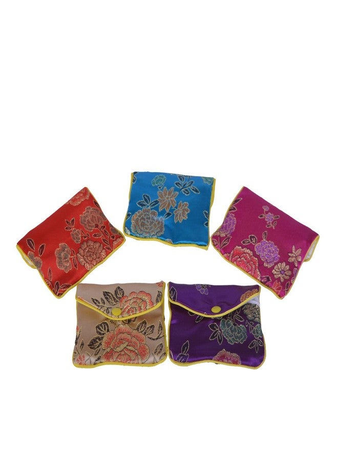Baitaihem 15 Pack Jewelry Purse Pouch Gift Bags Chinese Silk Style Brocade Embroidered Bag,Multiple Colors(Medium) - Image 3